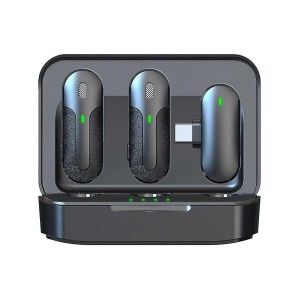 میکروفون یقه ای بی سیم مدل M8 دو میکروفون Lightning